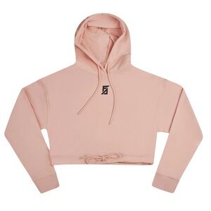 Faith Connexion Blush Pink Cropped Hoodie size M